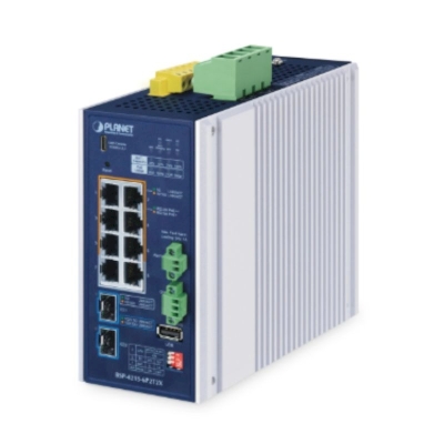 PLANET Renewable Energy 10G 95W PoE++ Managed Switch BSP-4215-6P2T2X