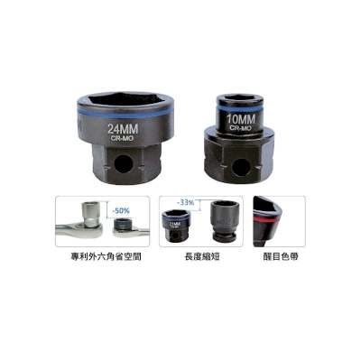 Tien-i Nano Impact Sockets with Hex Shank ISHMO